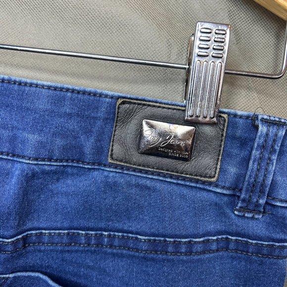 Jeaniologie Dark Blue Flare Bottom Jeans - Size 29 - Picture 5 of 6